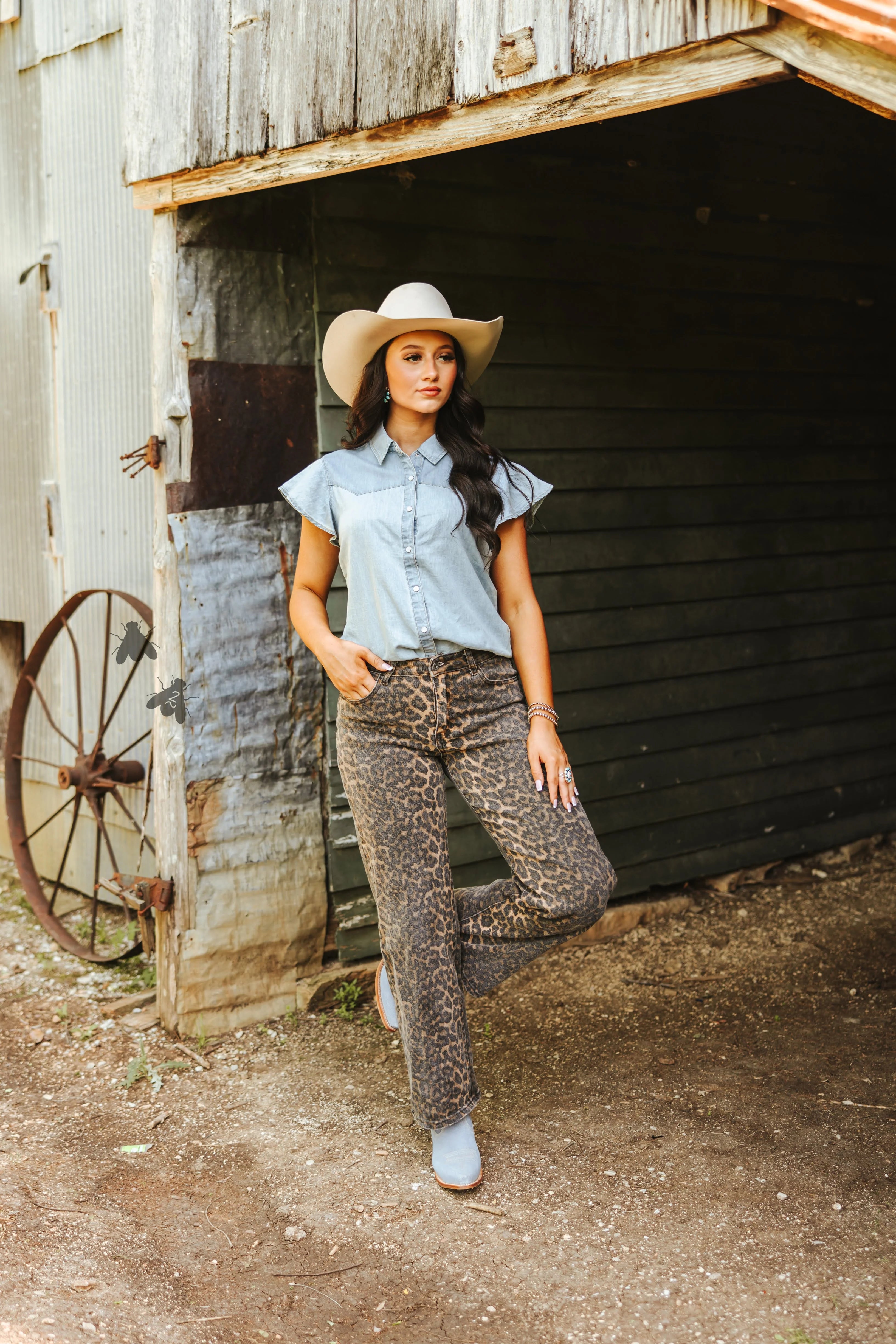 Restocked * DAINTY DENIM TOP