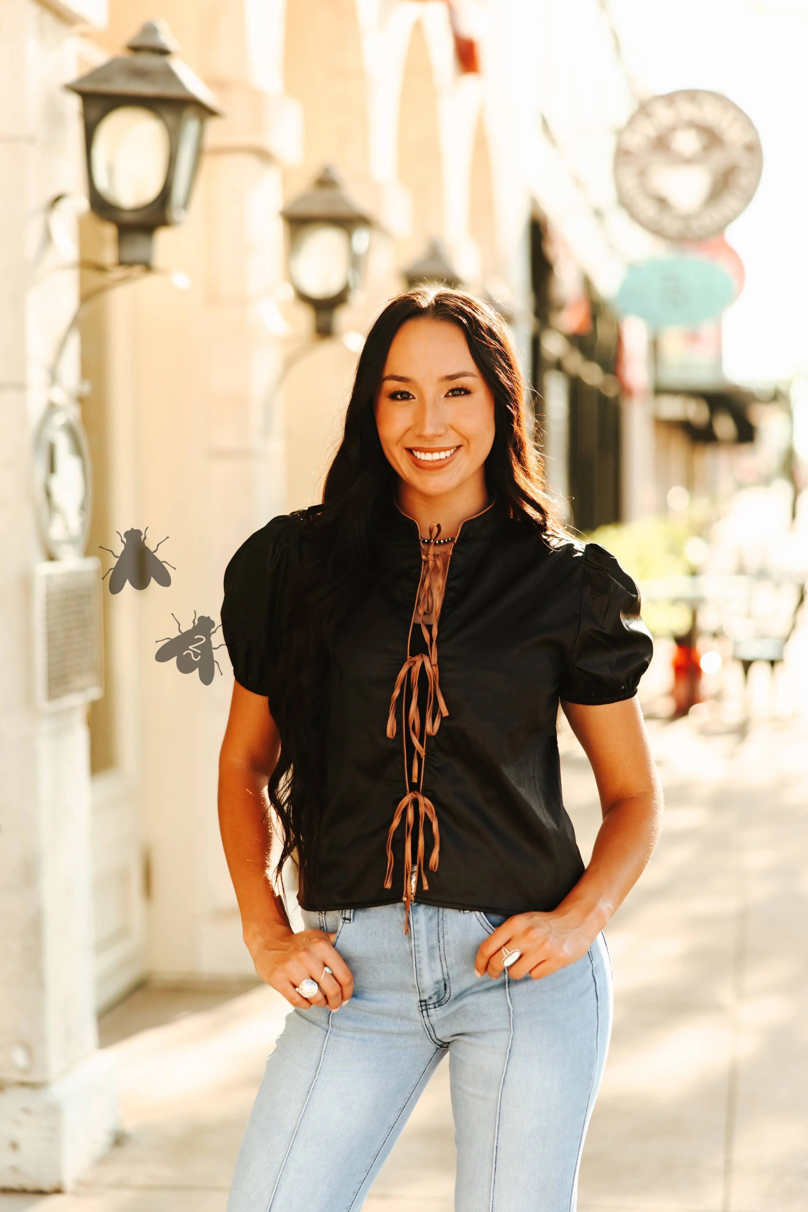 Calhoun Top in Black