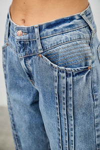 Pleated Barrel Jeans (available for preorder ships Oct 14)