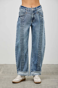 Pleated Barrel Jeans (available for preorder ships Oct 14)