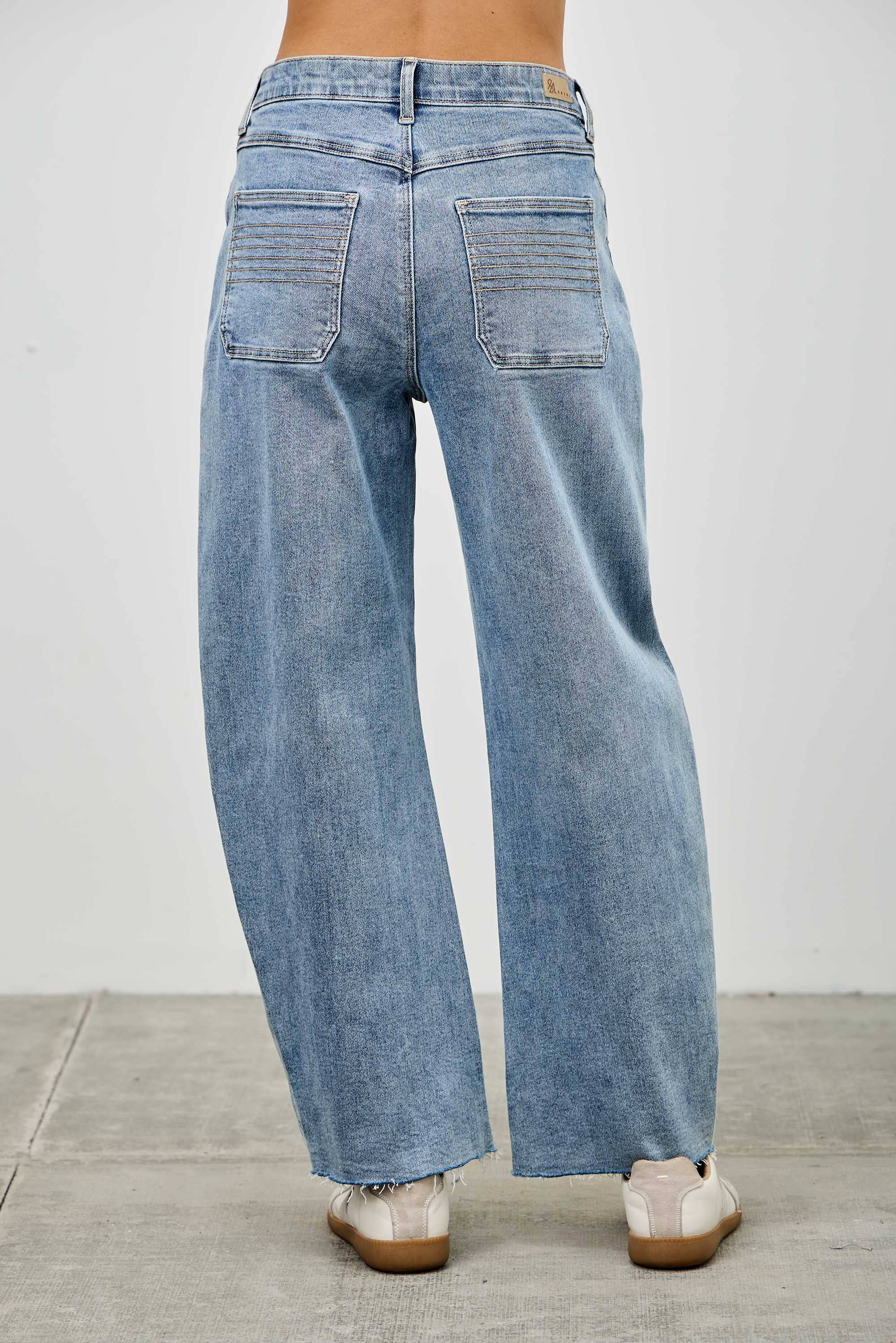Pleated Barrel Jeans (available for preorder ships Oct 14)