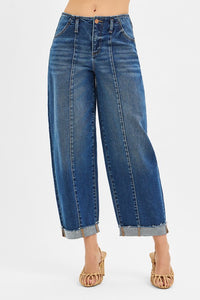 Cuffed Barrel Jean