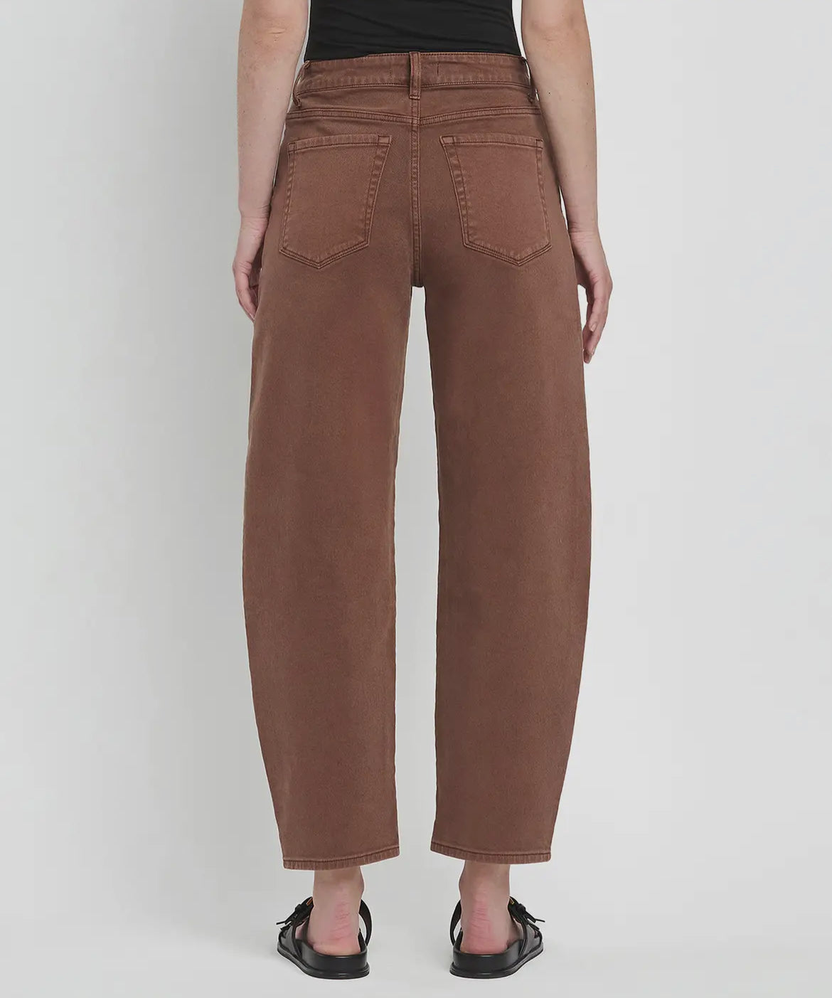Brown Slim Barrel Jean