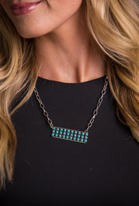 Snake Eye Bar Necklace