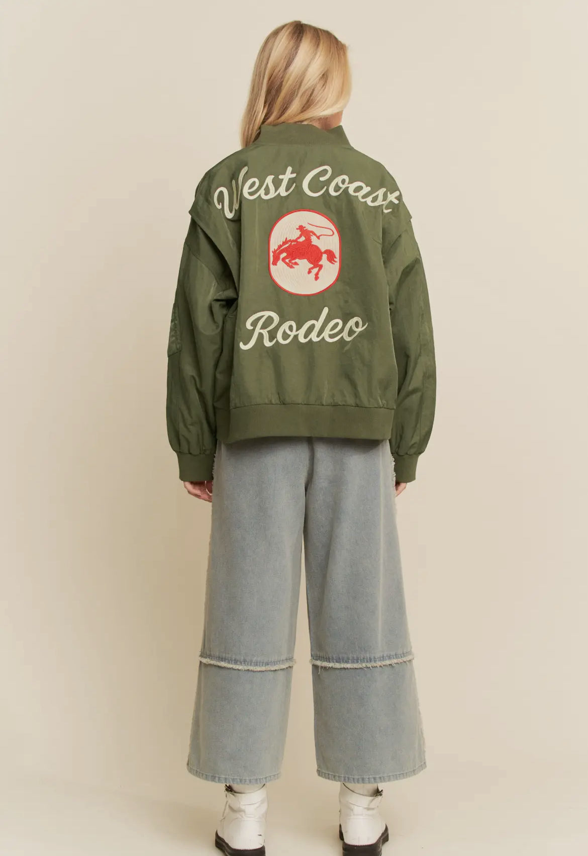 Rodeo Embroidered Bomber Jacket