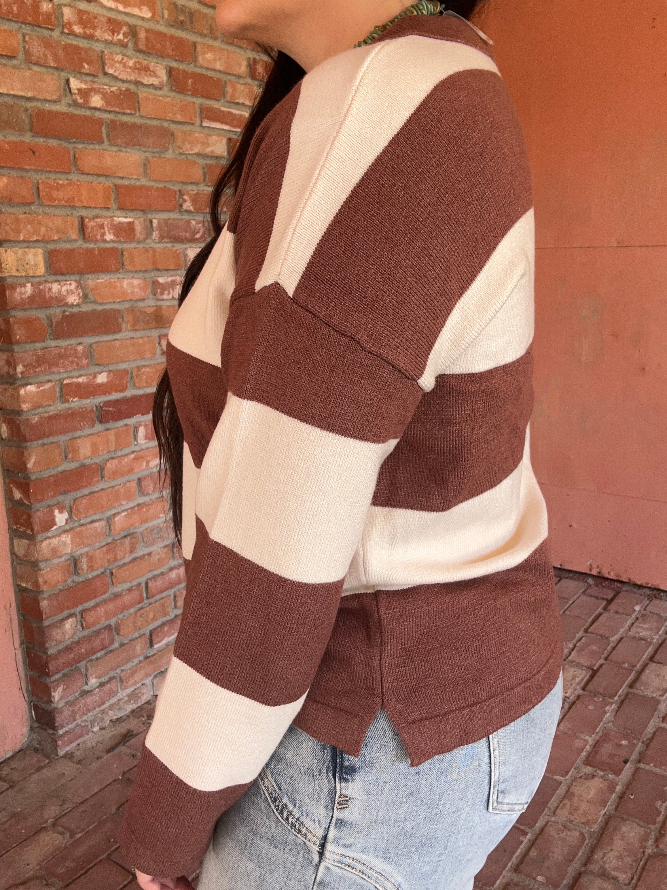 Rugby Knit Sweater Top