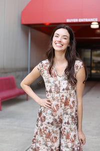 Cowboy Mesh Jumpsuit