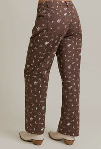 Cowboy wide leg pant