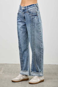 Pleated Barrel Jeans (available for preorder ships Oct 14)