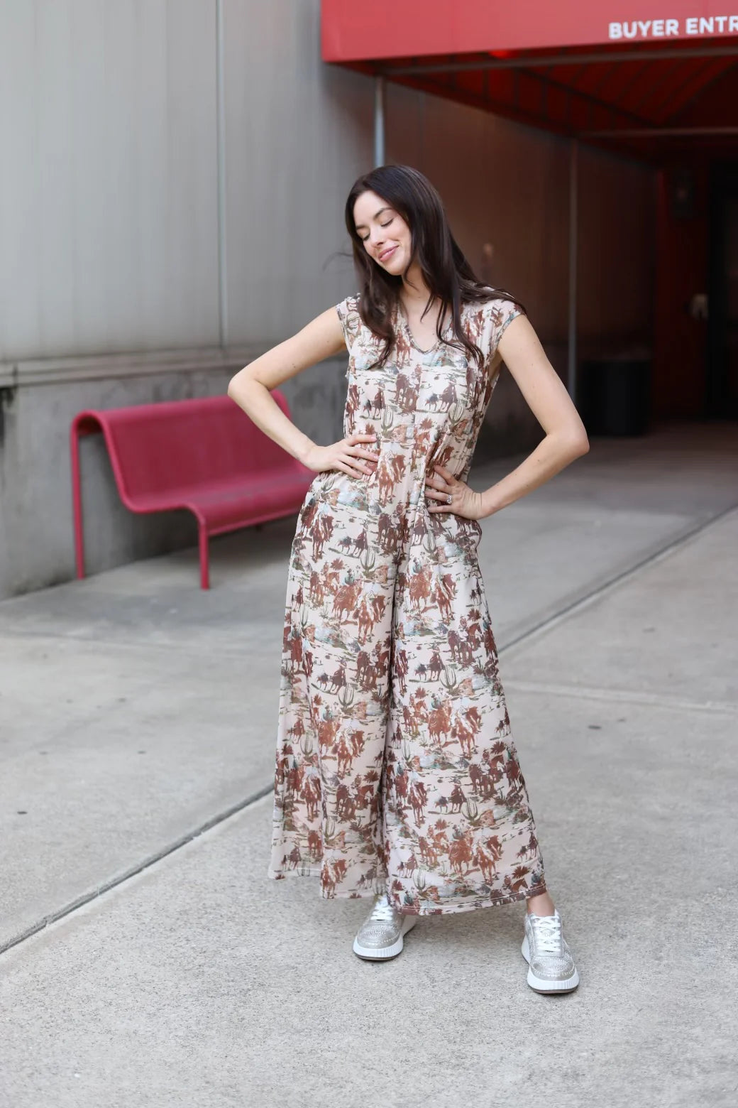 Cowboy Mesh Jumpsuit