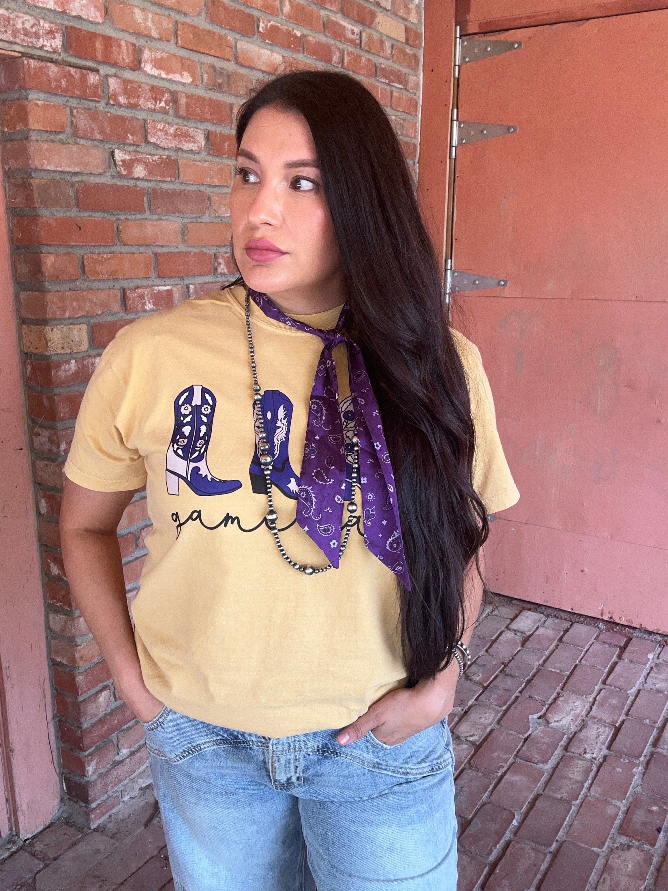 Game day western boots tee arrives