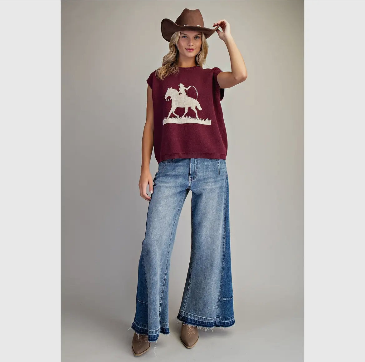 Roping Around Sweater Top