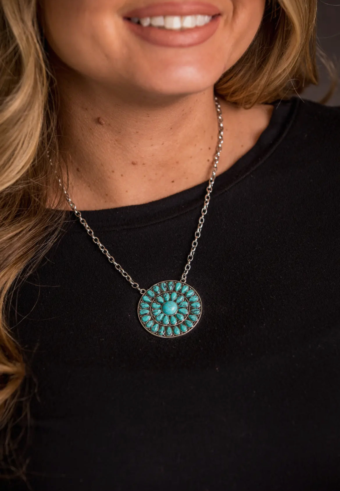 Round Cluster Necklace