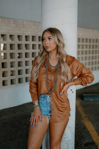 Leather Lux Saddle Top