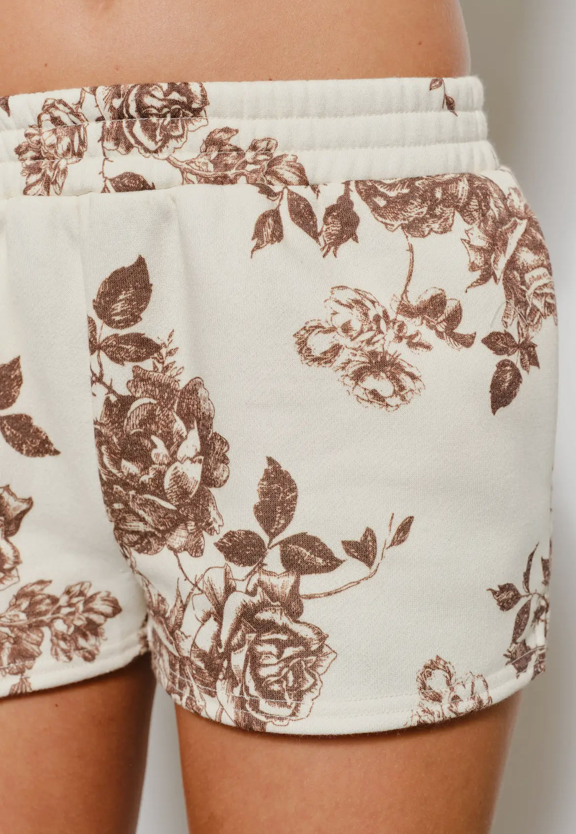 Raglan Floral Sweatshirt & Shorts Set