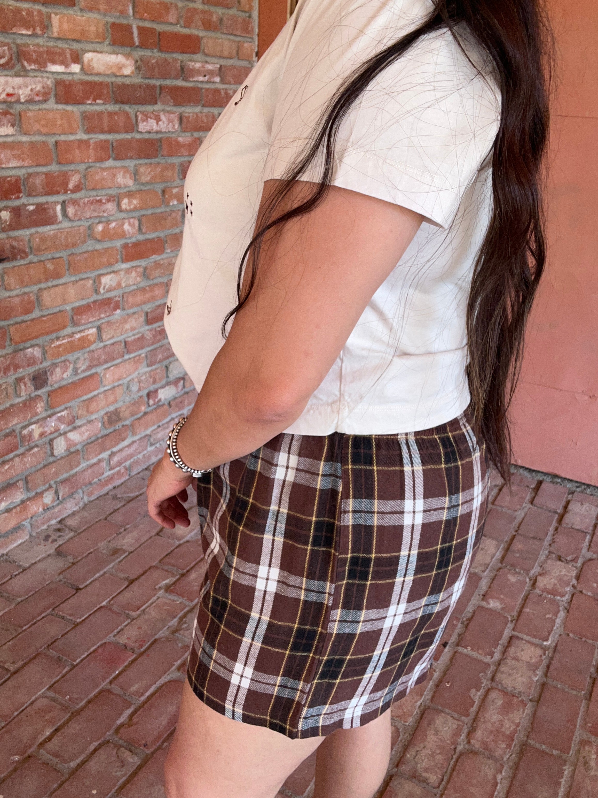 Flannel plaid boxer short