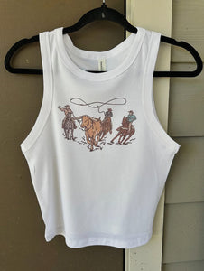 Cowboy Crop Tank