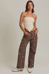 Cowboy wide leg pant