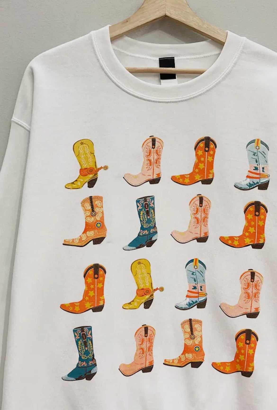 Cowgirl boots sweatshirt