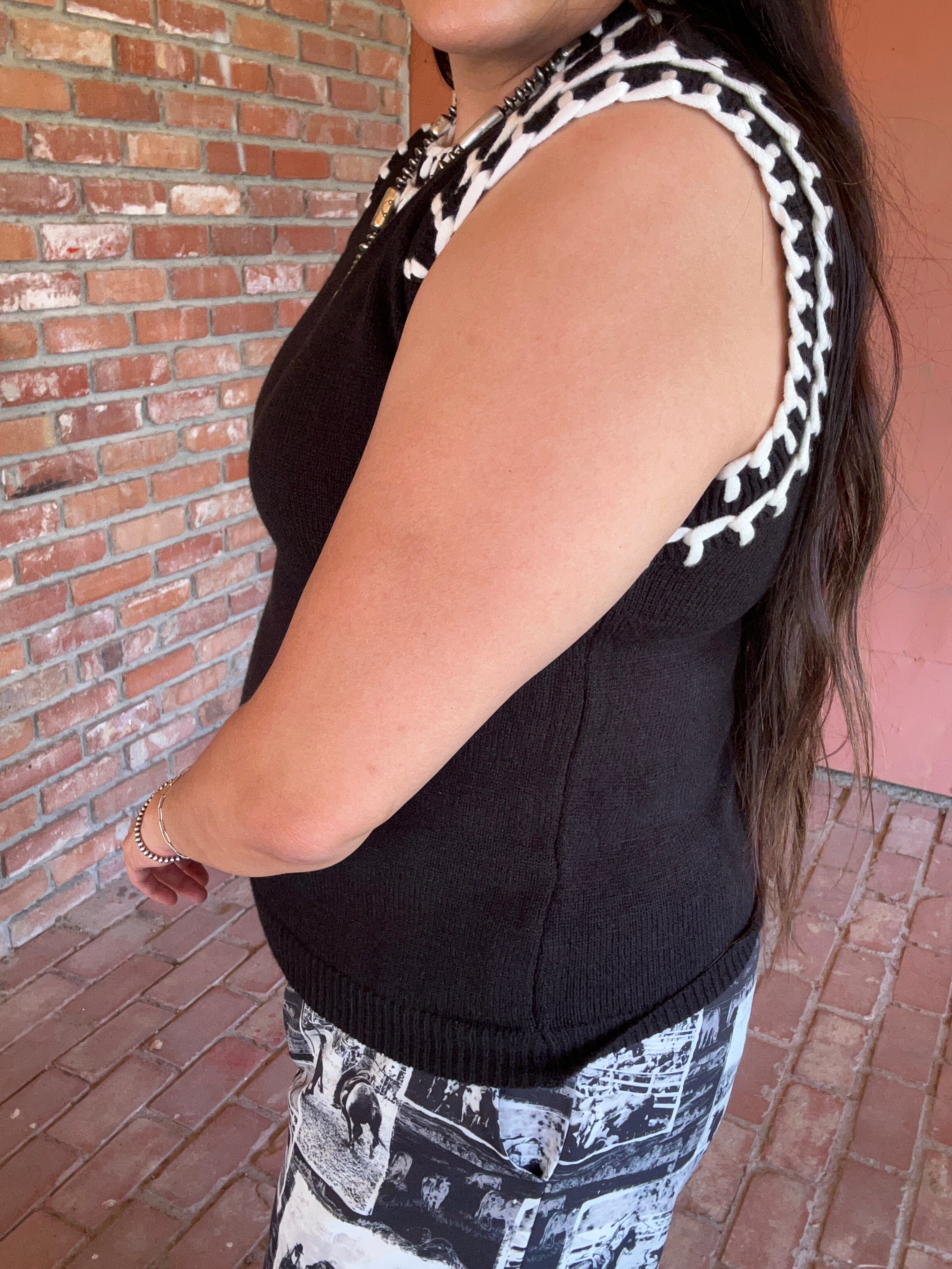 Buckstitch Knit Top