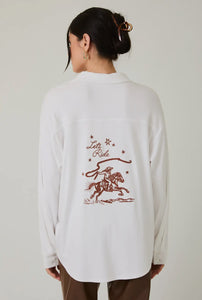 Let’s Ride Embroidered Shirt