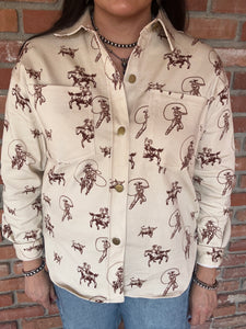 Rodeo round-up shacket