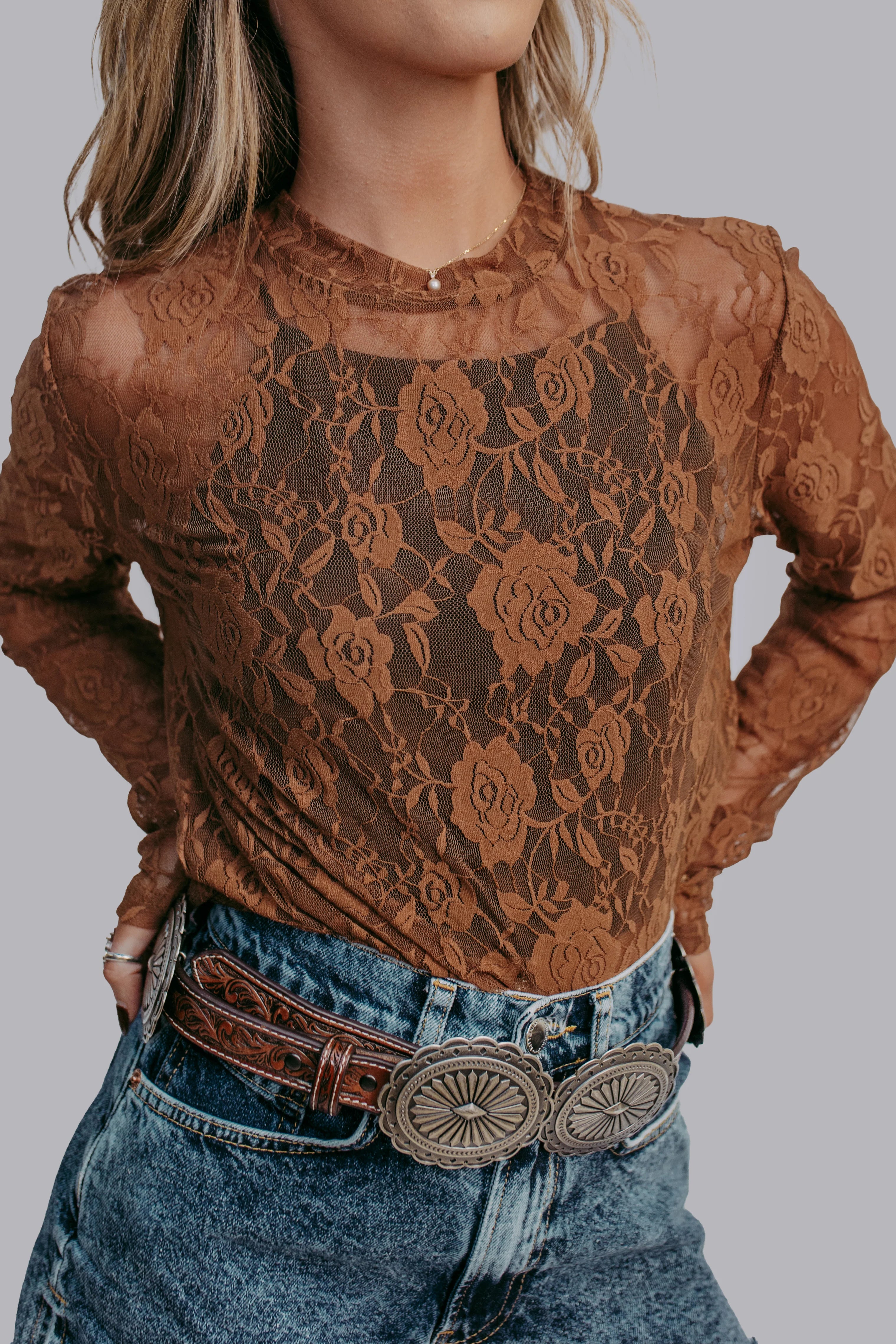 Saddle Lace Top