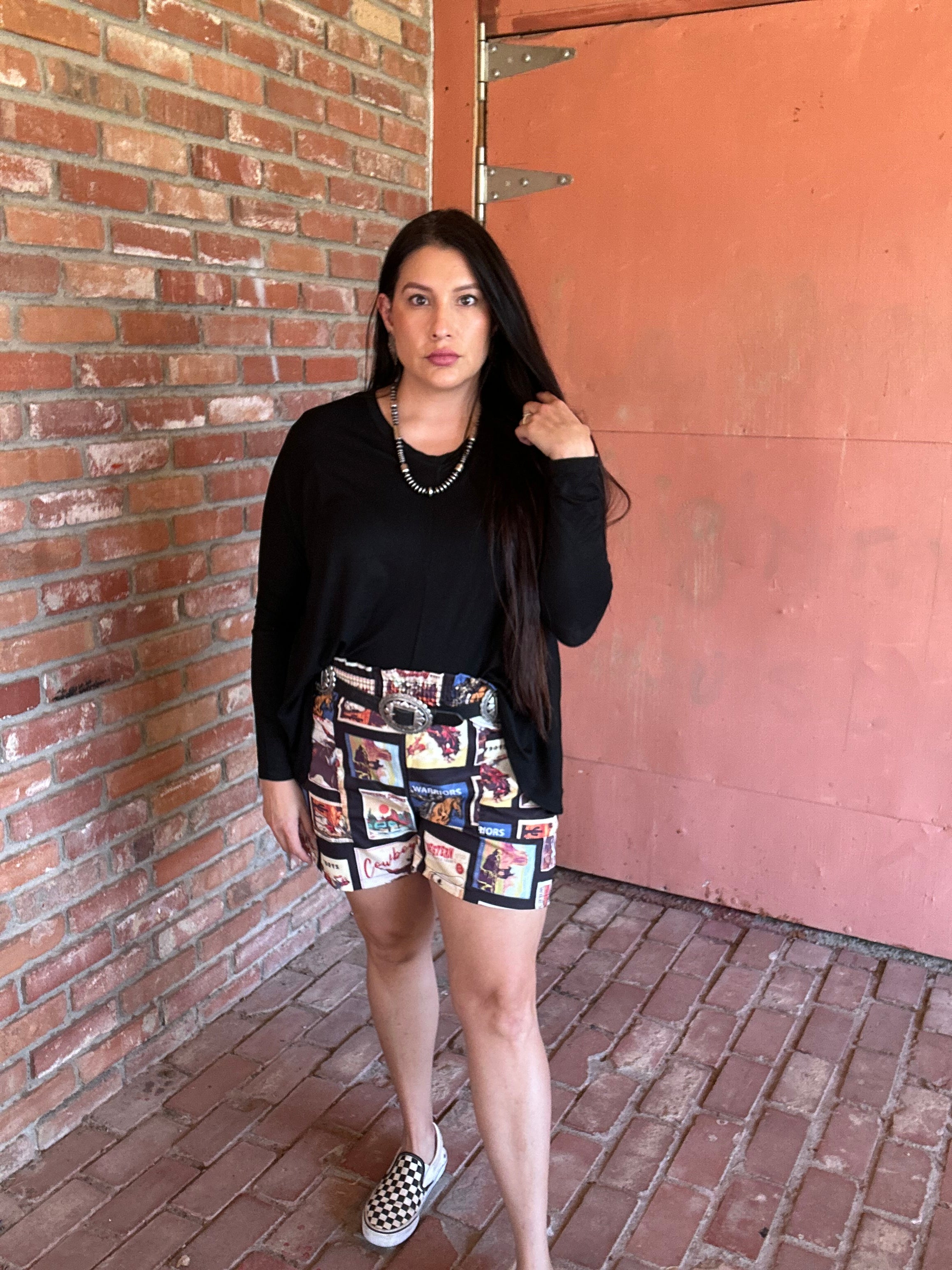 Black Knit Dolman Top