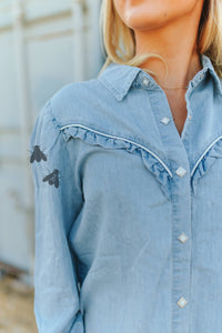 Rowdy in Ruffles Top L/S