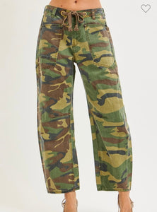 Camo Barrel Jean
