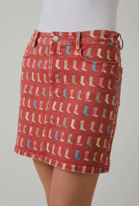 Boot Print Skirt