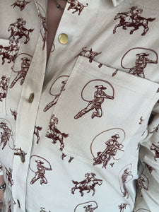 Rodeo round-up shacket