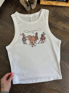 Cowboy Crop Tank