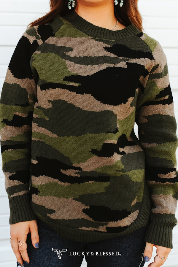 Cowgirl Camo Sweater