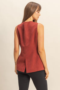 Rust Tailored Vest