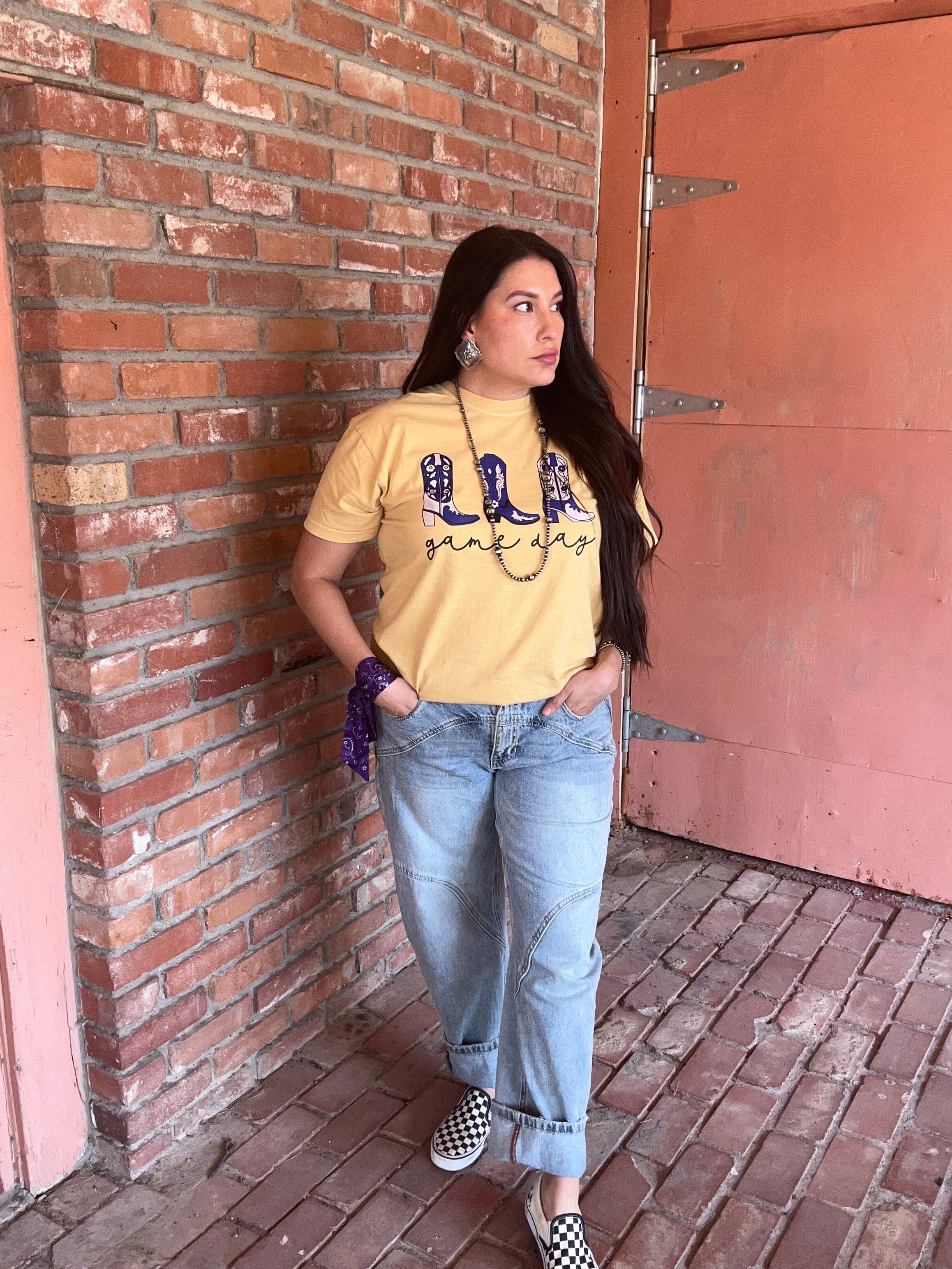 Game day western boots tee arrives
