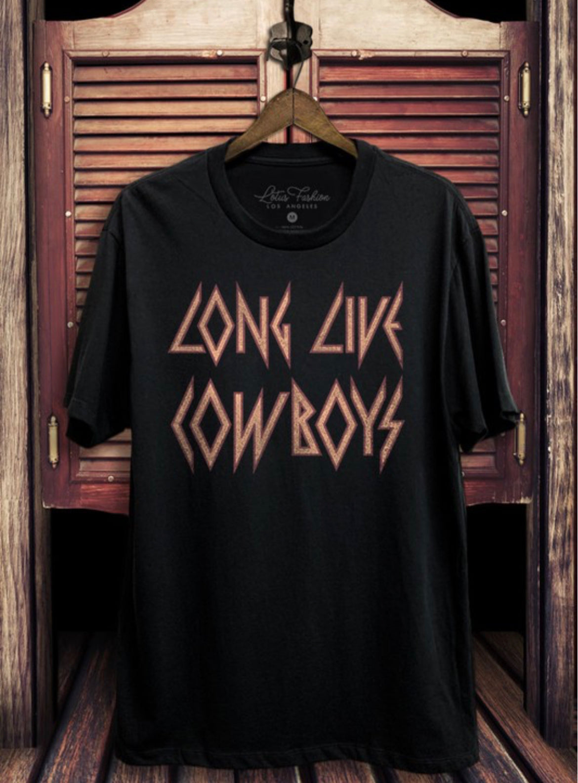 Long Live Cowboys Tee in Black