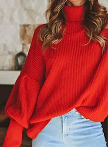 Lady In Red Sweater