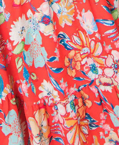 Vibrant Floral Print Dress