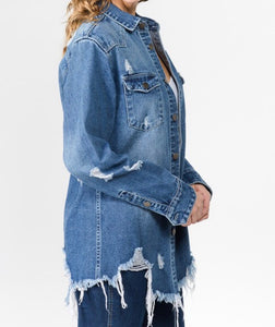 Darlin Denim Shirt Jacket