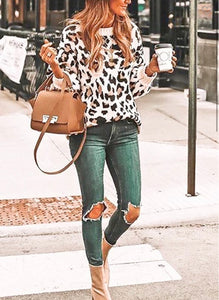 Comfy in Leopard Sweater