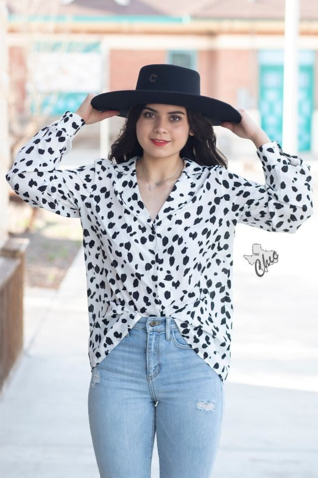Spotted Leopard Blouse