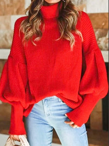 Lady In Red Sweater
