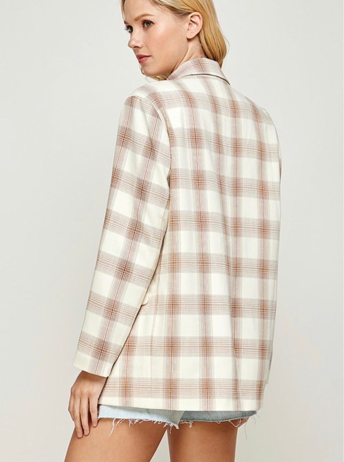 Just Darling Plaid Blazer