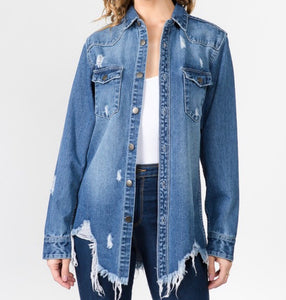 Darlin Denim Shirt Jacket