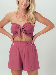Berry Short Set