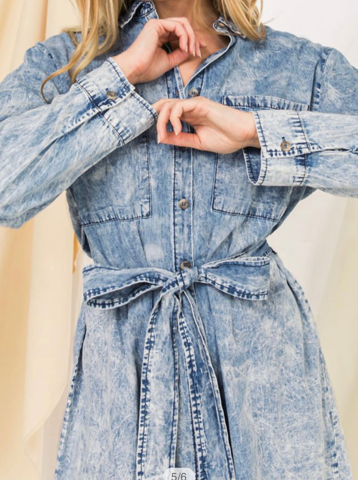 Blue Jean Denim Duster