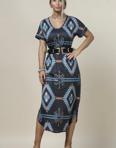 Maddison Aztec Dress