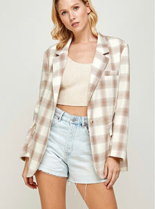 Just Darling Plaid Blazer
