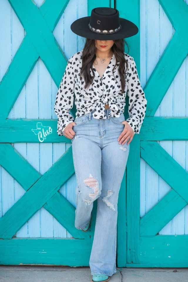 Spotted Leopard Blouse